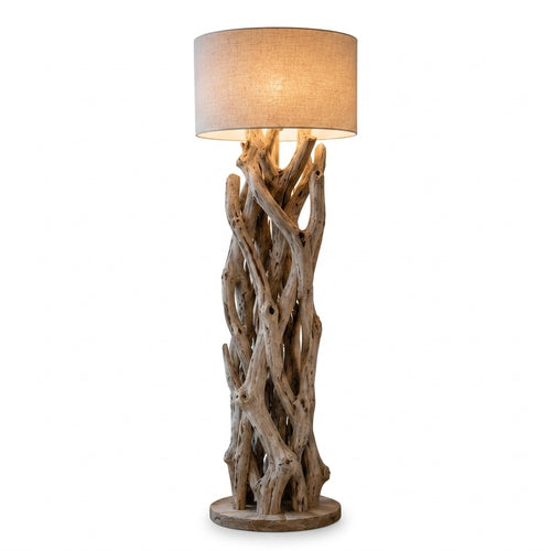 Handcrafted driftwood art piece showcasing natural beauty and artisanal craftsmanship, perfect for elegant home décor.