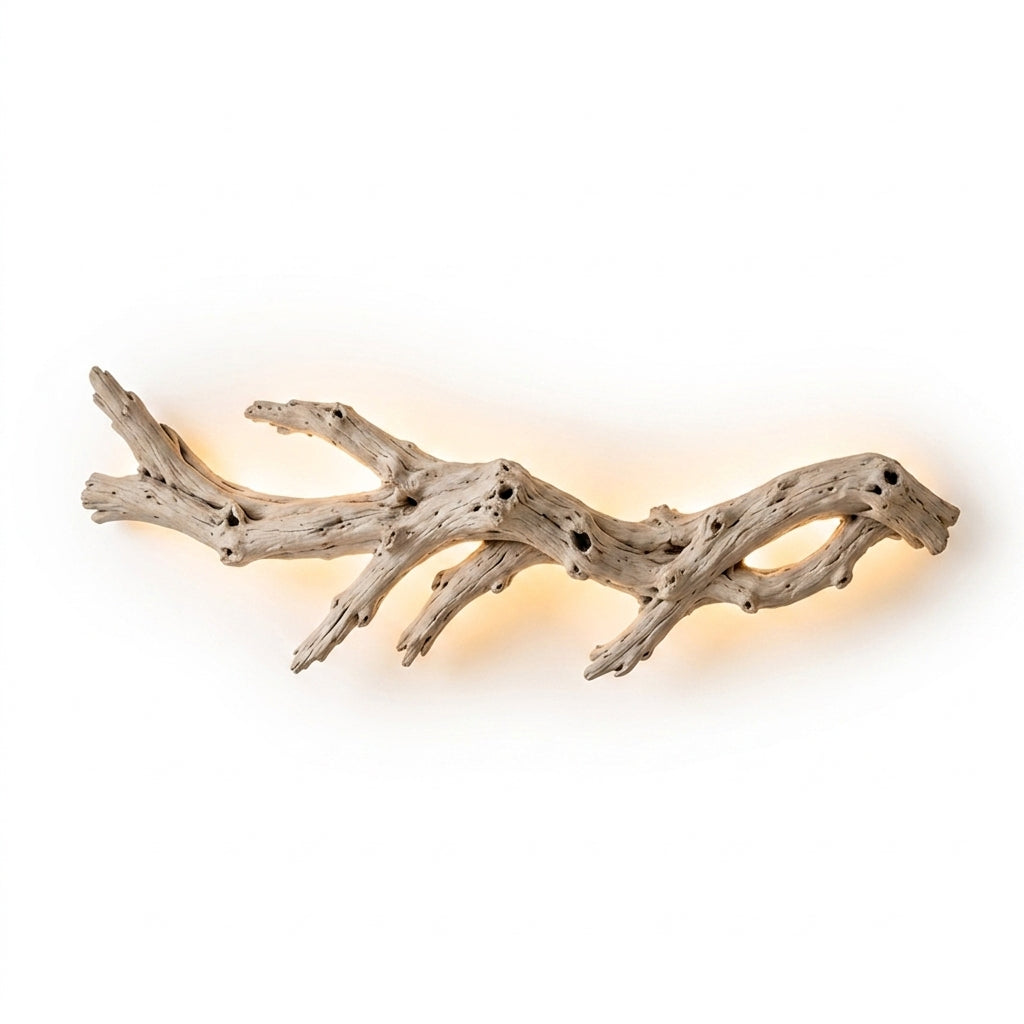 Elegant driftwood sculpture showcasing natural beauty and refined design, perfect for sophisticated home decor.