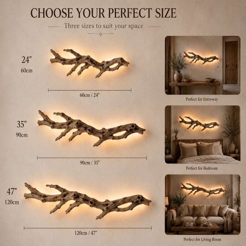 Elegant driftwood sculpture showcasing natural beauty and refined design, perfect for sophisticated home decor.