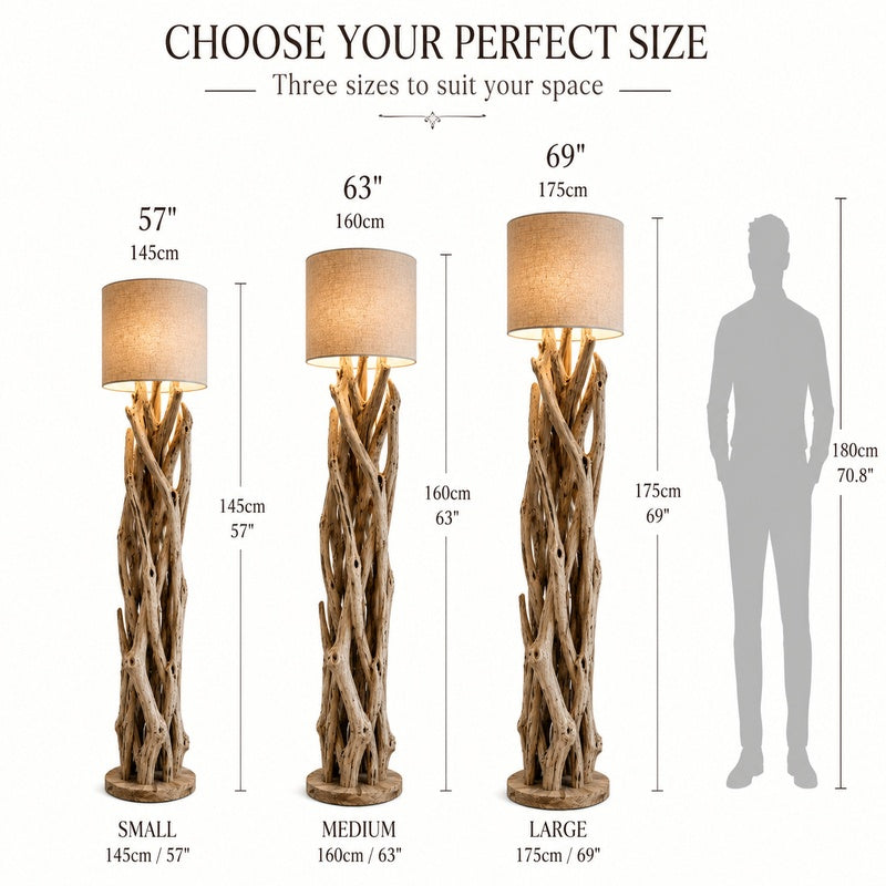 Handcrafted driftwood art piece showcasing natural beauty and artisanal craftsmanship, perfect for elegant home décor.
